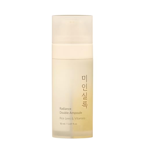 Elishacoy | MIIN SILOK Radiance Double Ampoule 50ml (1.69 fl oz) – Dual Brightening Serum with Fermented Rice Lees & Vitamin Complex, Clinically Tested Luxury Korean Skincare