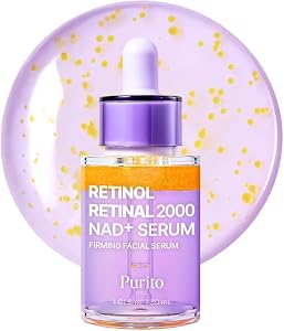 PURITO Retinol 0.1% + Retinal 0.1% Anti-Aging Facial Serum | for Wrinkles, Fine Lines &