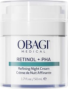 Obagi Medical Retinol + PHA Refining Night Cream - Clinically Proven, Dual-Action, Overnig