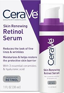 CeraVe Anti Aging Retinol Serum For Face, Encapsulated Retinol With Hyaluronic Acid, Niaci