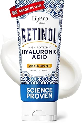 LilyAna Naturals Anti Aging Retinol Face Cream for Women – Wrinkle & N — Our hands-on testing setup for how to apply night cream c