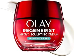 Olay Face Moisturizer, Regenerist Micro-Sculpting Cream for Women, Fragrance-Free - Anti-A