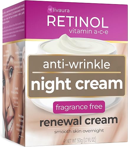 LIVAURA Retinol Night Cream – Anti Aging Face Cream for Women, Retinol — Our recommended configuration for best results