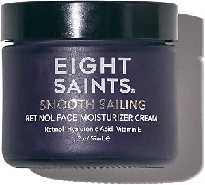 Eight Saints Retinol Facial Moisturizer Cream, For Firming Face, Neck & Eye Wrinkles a