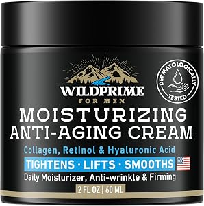 Men's Face Moisturizer Cream - Anti Aging & Wrinkle - Men's Shave Lotion - Made in USA