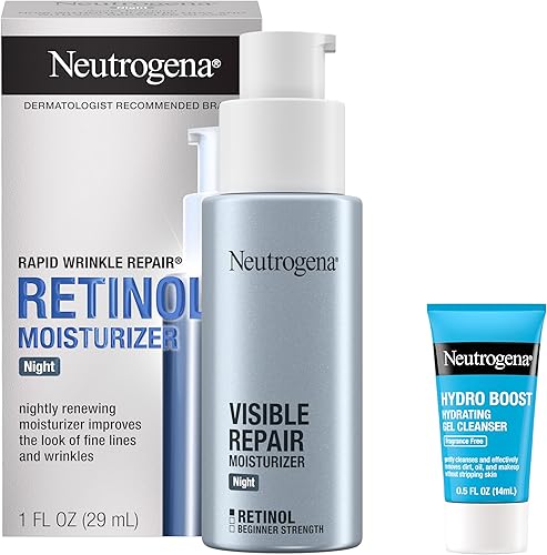 Neutrogena Rapid Wrinkle Repair Retinol Face Moisturizer Night Cream, — Build quality and design details up close